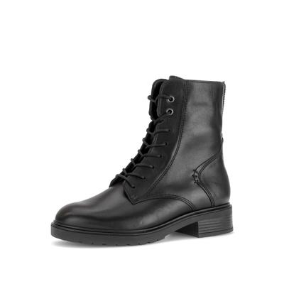 Schnürstiefelette GABOR "Schnürstiefelette", Damen, Gr. 44, schwarz, Schuhe Schnürstiefelette
