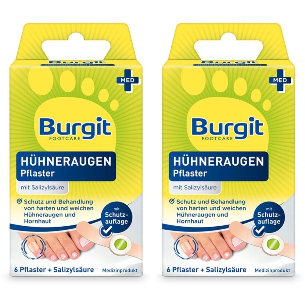 Burgit Huehneraugp Pflaster 6 x2 2x6 St
