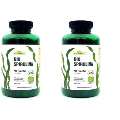 dreikraut Bio Spirulina Tabletten x2 2x750 St