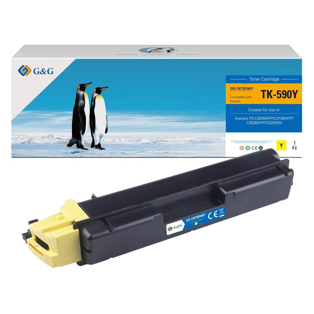 G&G Toner kompatibel mit Kyocera TK590Y/ 1T02KVANL0 (Y) (14435)