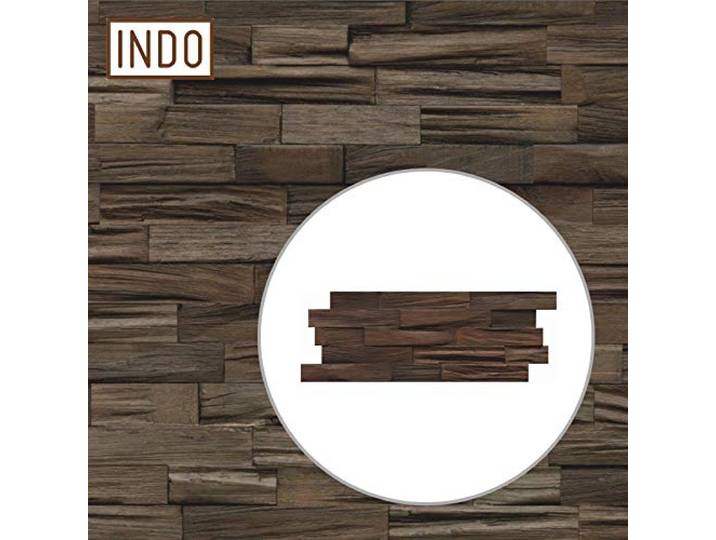 INDO Holz Wandverkleidung Wandverblendung FSC Axewood Charred Fläche 0,5 m²