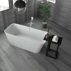 Ausverkauf! Freistehende Mineralguss Badewanne KZA-1882, Oberfläche: Glänzend