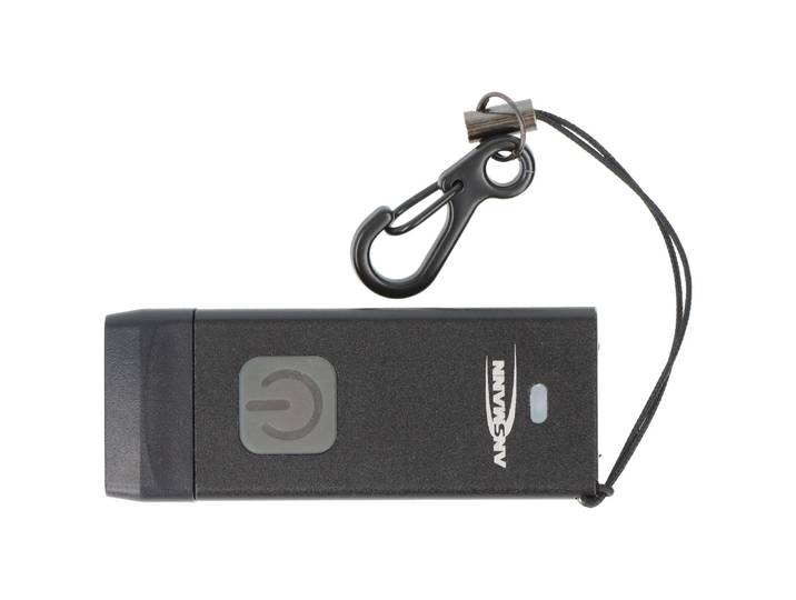 Ansmann KL80R - LED sleutellamp - Oplaadbare USB met dimfunctie - Zwart