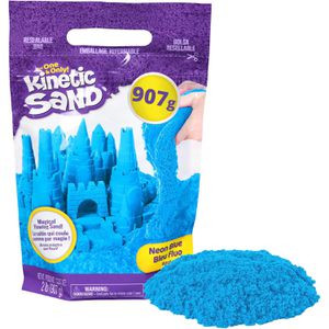 Kinetic-Sand Kinetischer-Sand Colour Bag, blau, 907 g, magischer Spielsand im wiederverschließbaren Beutel