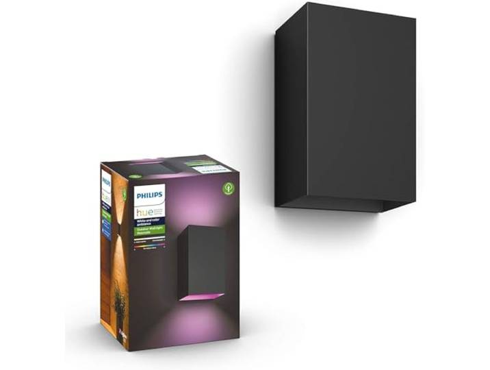 Philips Hue Resonate Außenwandleuchte, Schwarz