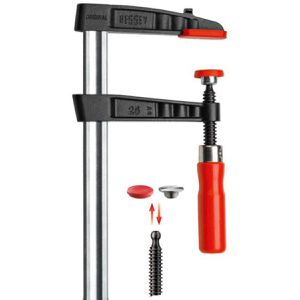 Bessey Schraubzwinge TG25, 250mm Spannweite, aus Temperguss, Spannkraft 6000N