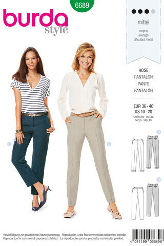 burda Schnitt 6689 "Chino-Hose"
