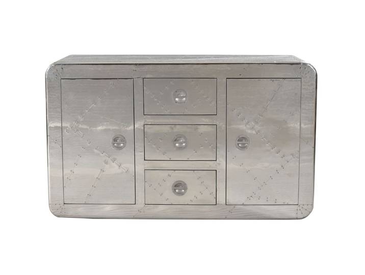 Sideboard Air silber Holz B 150 H 90 cm - Sideboard