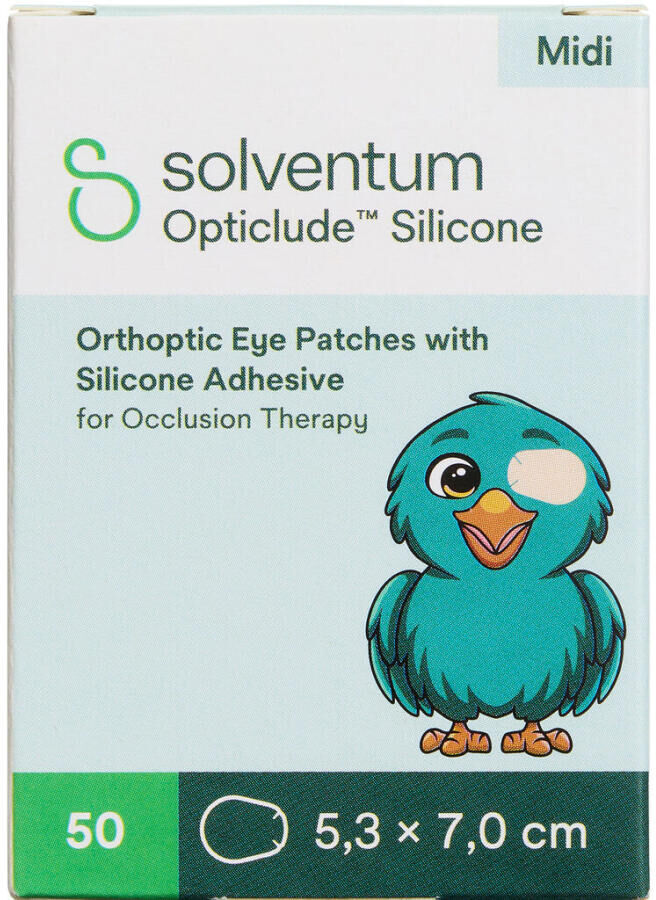 Opticlude Silicone Midi Pige Medicinsk udstyr 50 stk