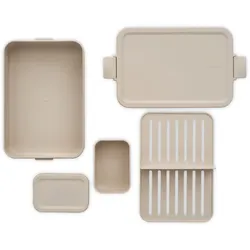 Bento-lunchbox MAKE & TAKE (BHT 25,50x6x17 cm) - beige - BHT 25,50x6x17 cm