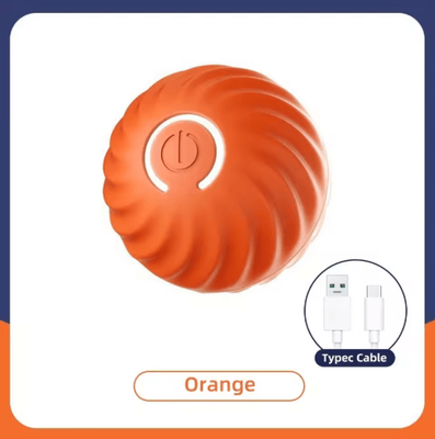 Inspire Picks Smart Interactive Dog Toy Ball With Automatic Rolling & RGB Lights a Orange No Rgb 180