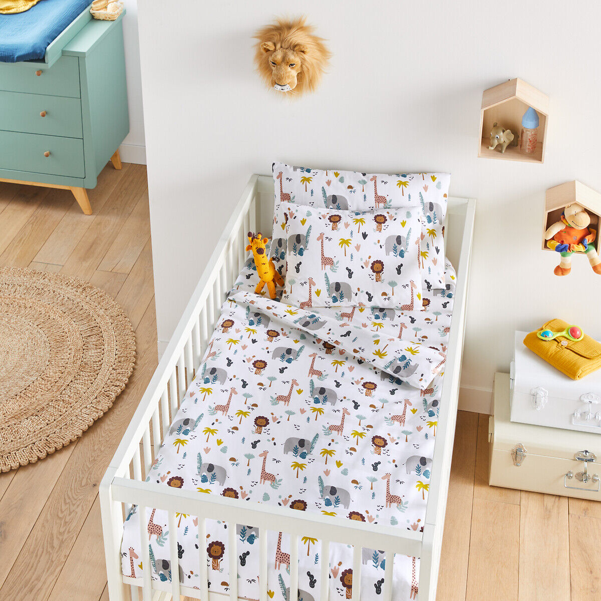 LA REDOUTE INTERIEURS Taie d'oreiller bébé coton biologique, Henri