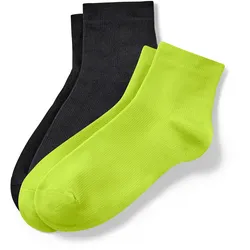 Tchibo - 2 Paar kurze Sportsocken - Unisex - Gr. 39-42 - schwarz
