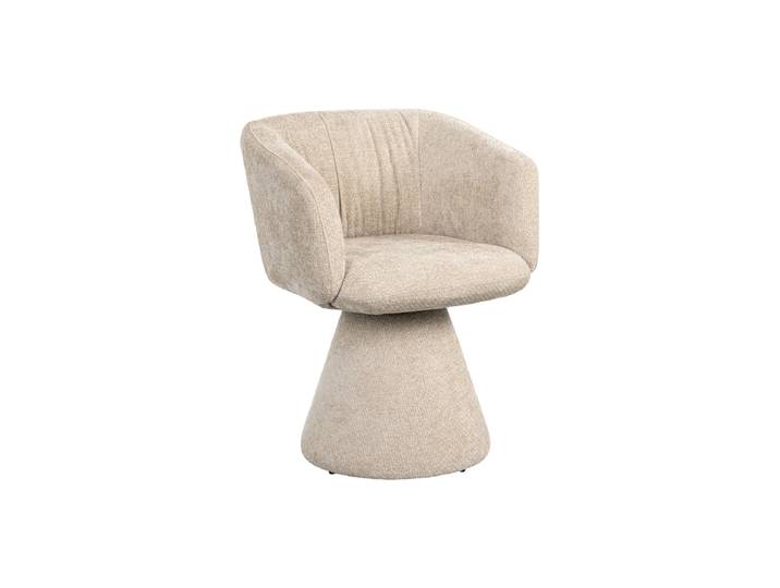 Drehbarer Design Sessel „Madeline“ Creme Richmond Interiors