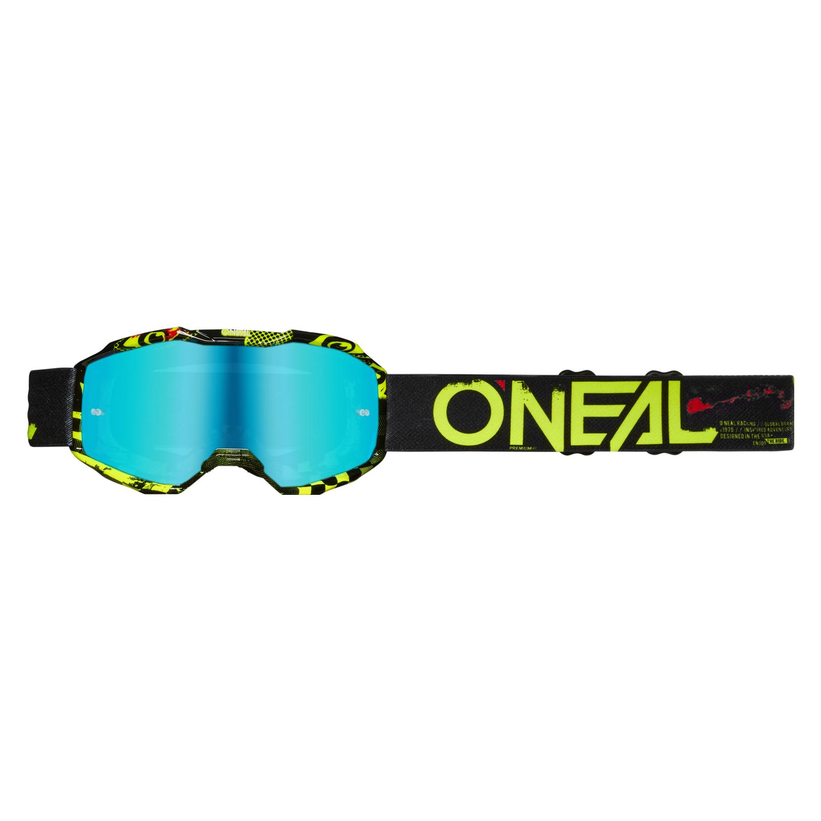 O Neal Kinder Brillen (Black, Neon Yellow - Radium Blue) (6029-107)