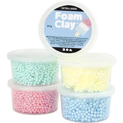 Creativ Company Foam Clay Extra Large, sortierte Farben, 5x25 g