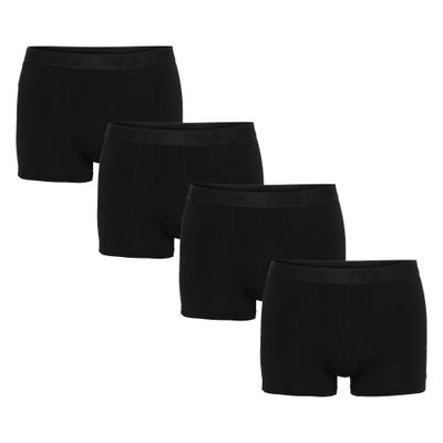 Boxer FILA, Herren, Gr. S, schwarz (200, schwarz), Single Jersey, Obermaterial: 95% Baumwolle, 5% Elasthan, körpernah, Unterhosen, ohne Eingriff, Multipack