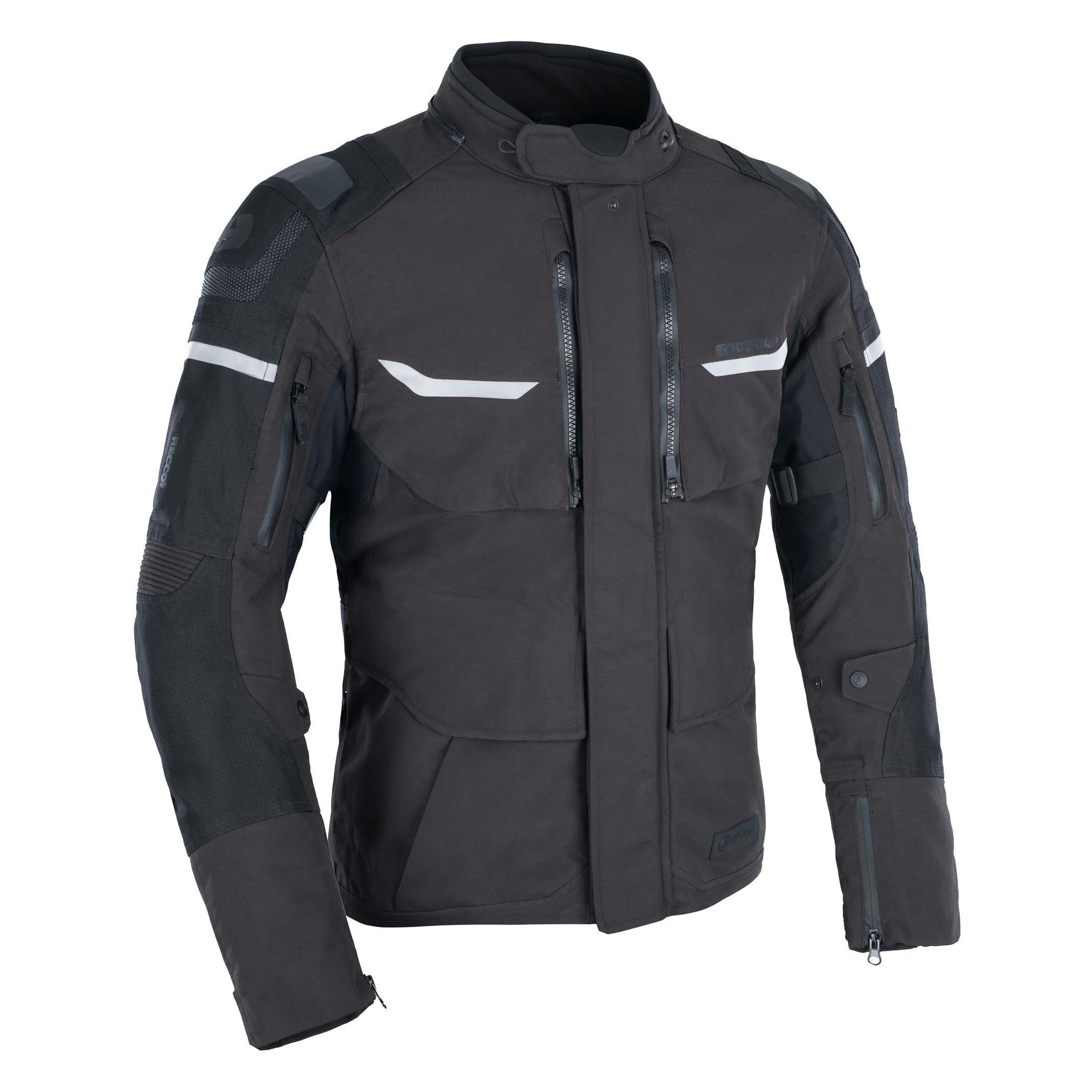 Oxford Herren Motorcycle Jacket Stormland Dry2Dry Motorradjacke, Tech-Schwarz, XXL (Herren, XXL) (TM2111012XL)