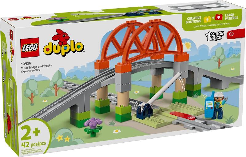 LEGO® DUPLO 10426 Town Eisenbahnbrücke und Schienen - Erweiterungsset