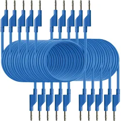 PEAKTECH 7051BL - Messleitung, 2,00 m, blau, stapelbar