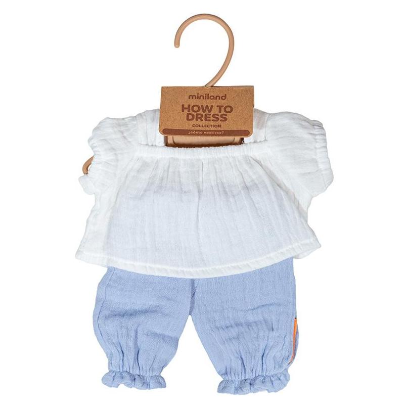 Miniland Sommerbluse Und Hose Für 38 cm Puppe (MLBA31586)