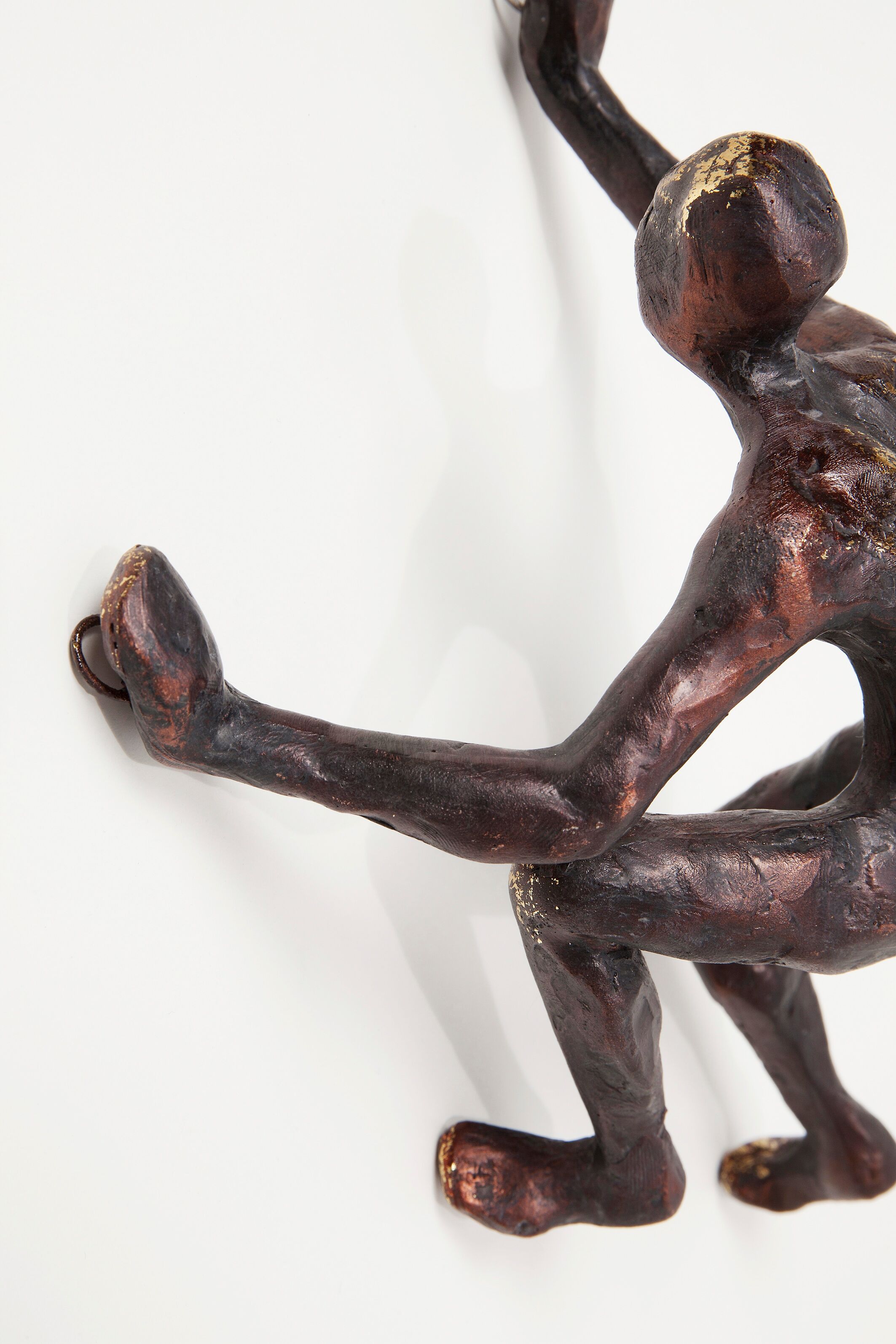 Wanddekoobjekt KARE DESIGN "Wandschmuck Climber 14x23cm", braun, B:14,3cm H:23cm T:9cm, Polyresin, Wanddekoobjekte, Wanddekoobjekt braun B/H/T: 14,3cm x 23cm x 9cm