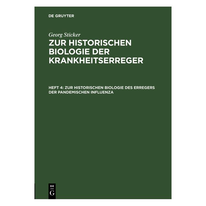 De Gruyter Sticker:Zur historischen Biologie des E (Deutsch, Hardcover, Georg Sticker) (67773784)