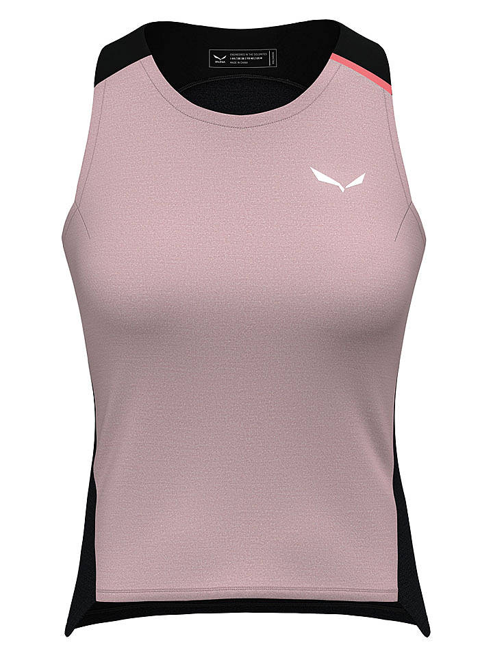 Salewa Fahrradtop "Vento Merino" in Rosa/ Schwarz - 38