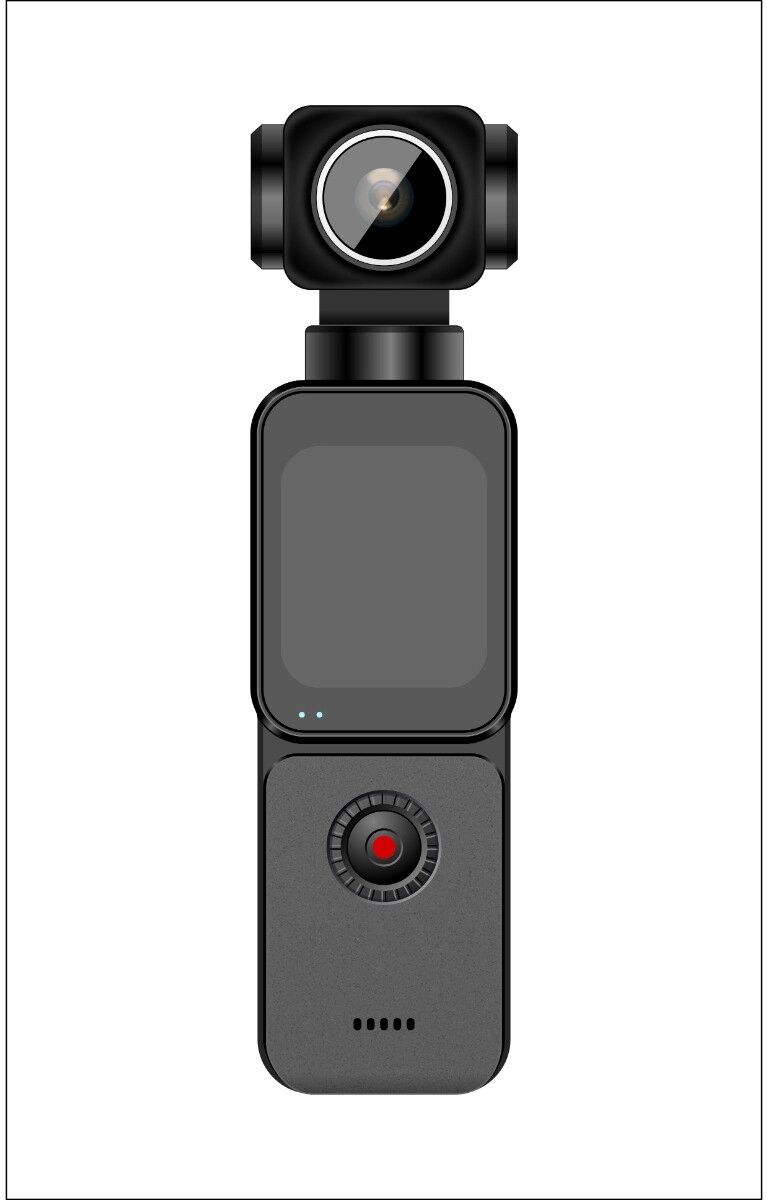 INF 5K Touchscreen Actionkamera mit EIS-Bildstabilisierung, 16MP und 270-Grad drehbarem Objektiv, 1200mAh Akku