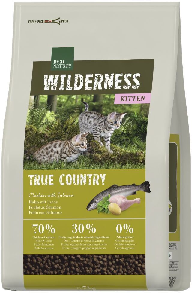 Real Nature Wilderness True Country Kitten Pollo con Pesce 7KG