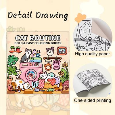 Color Me Unique Cat Coloring Book For Adults, With Upgraded Paper For Comfortable Coloring, The Perfect Relaxation Gift Unique Cat Coloring Book For Adults, With Upgraded Paper For Comfortable Coloring, The Perfect Relaxation Gift