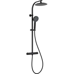 Schütte Überkopf-Brauseset Madura Fresh, schwarz matt