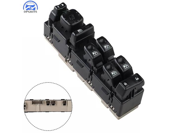 DPGKITS 1 pièce Interrupteur de commande de vitre de porte avant côté conducteur Cadillac Escalade 2003-2006 Chevrolet Avalanche 2007 Silverado 1500 2006