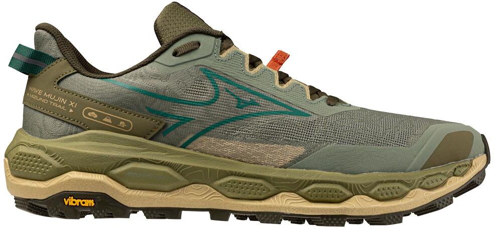 Mizuno  - Wave Mujin 11 Sea Spray Aventurine Martini O - 8.5 - Chaussures de trail