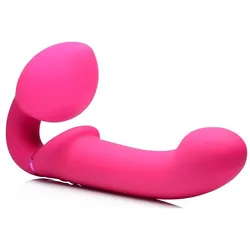 XR Brands, Dildo, GPulse Vibrierender halterloser Dildo mit Fernbedienung Rosa