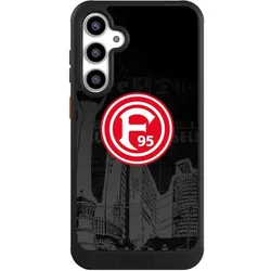 Nivocase Hülle für Samsung Galaxy S23 FE Handyhülle NIVOcore Case Schwarz Fortuna Düsseldorf Logo (Samsung Galaxy S23 FE), Smartphone Hülle, Schwarz