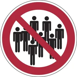 Verbotszeichen, Personengruppen verboten, Folie, praxisbewährt - 100 mm Folie selbstklebend