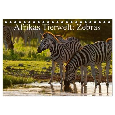 Afrikas Tierwelt: Zebras (Tischkalender 2026 DIN A5 quer), CALVENDO Monatskalender