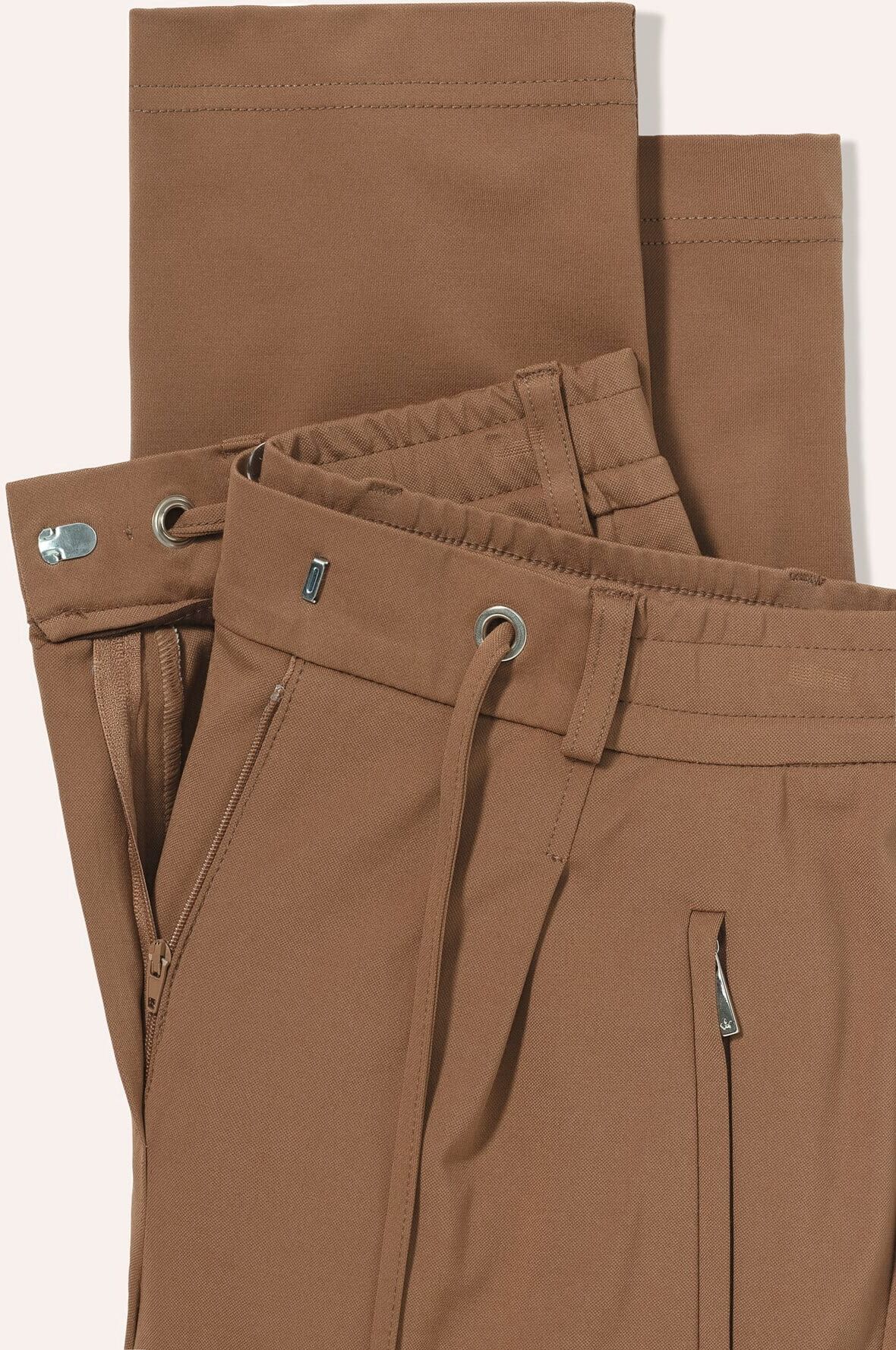 Walbusch Jerseyhose Stretch & Relax, Regular Fit#normale Größen#Kurzgrößen, Farbe Braun, 40, in alle Richtungen dehnbar bequemer Relaxbund Damen