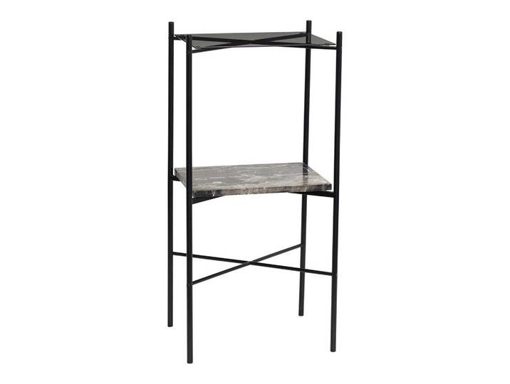 Hubsch Bijzettafel zwart marmer
