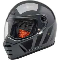 Biltwell Lane Splitter Inertia, Integralhelm - Dunkelgrau/Schwarz - L