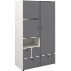 Kleiderschrank Framo 2 Kaschmirfarben/Anthrazit