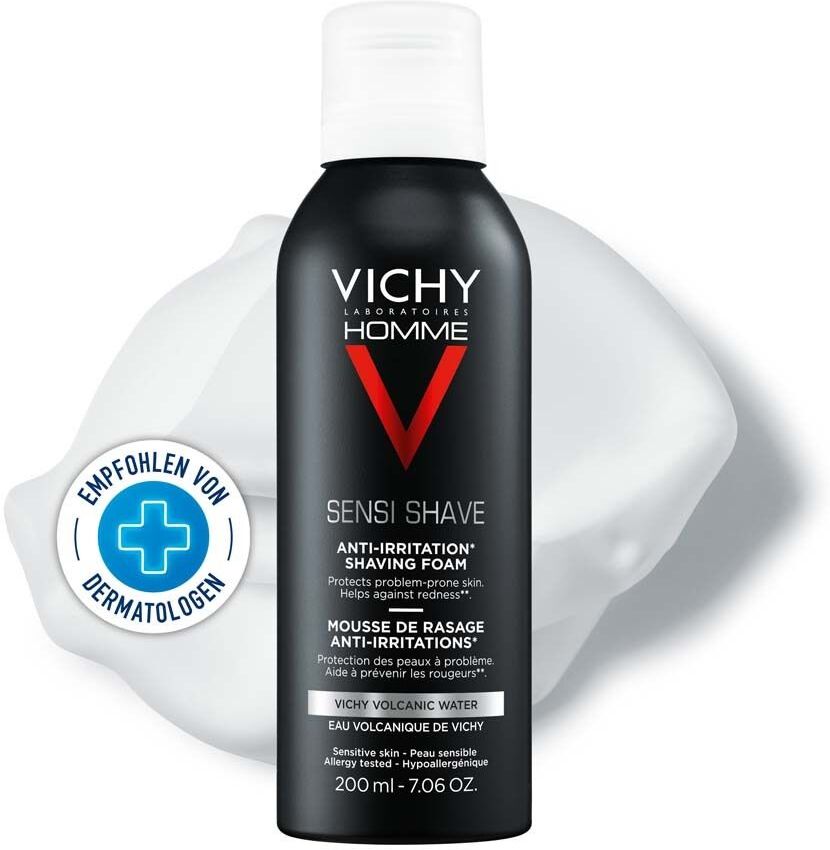 Vichy Homme Rasierschaum Anti-Hautirritationen 200 ml Schaum