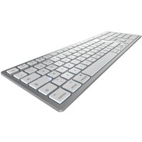 KW 9100 SLIM FOR MAC, Tastatur silber/weiß, DE-Layout, Cherry SX-Scherentechnologie