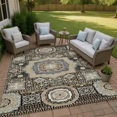 Addison Rugs Machine Washable Indoor/ Outdoor Traditonal Isaiah Chantille Rug