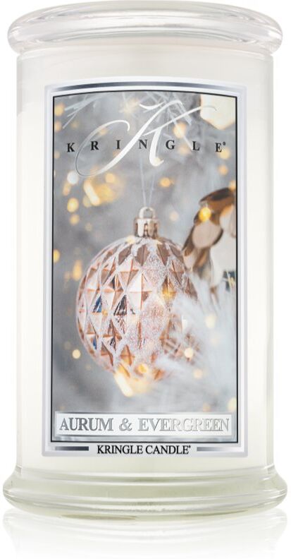 Kringle Candle Aurum & Evergreen scented candle 624 g