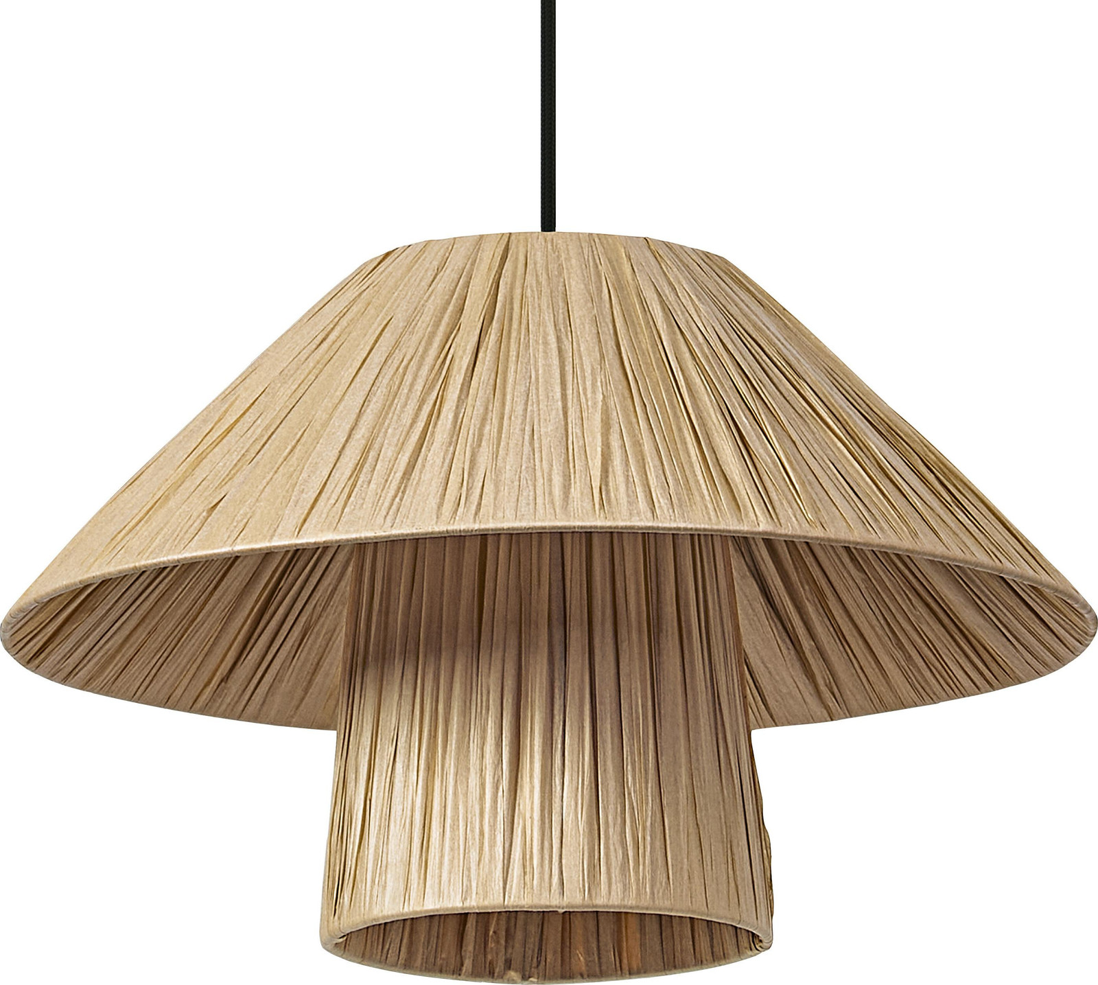 Osram Decor decoratieve hanglamp met bamboe lampenkap, bruin, E27 fitting