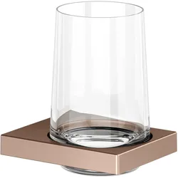 KEUCO EDITION 11 Glashalter, Echt-Kristallglas, 11150299000, Farbe: rotgold gebürstet