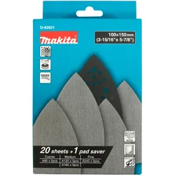 Makita Netzschleifmittel-Set 100x150mm 21-tlg. - D-82921