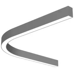 LTS Licht&amp;Leuchten Curved Pendelprofil LKDIP060R05.090OAGsi